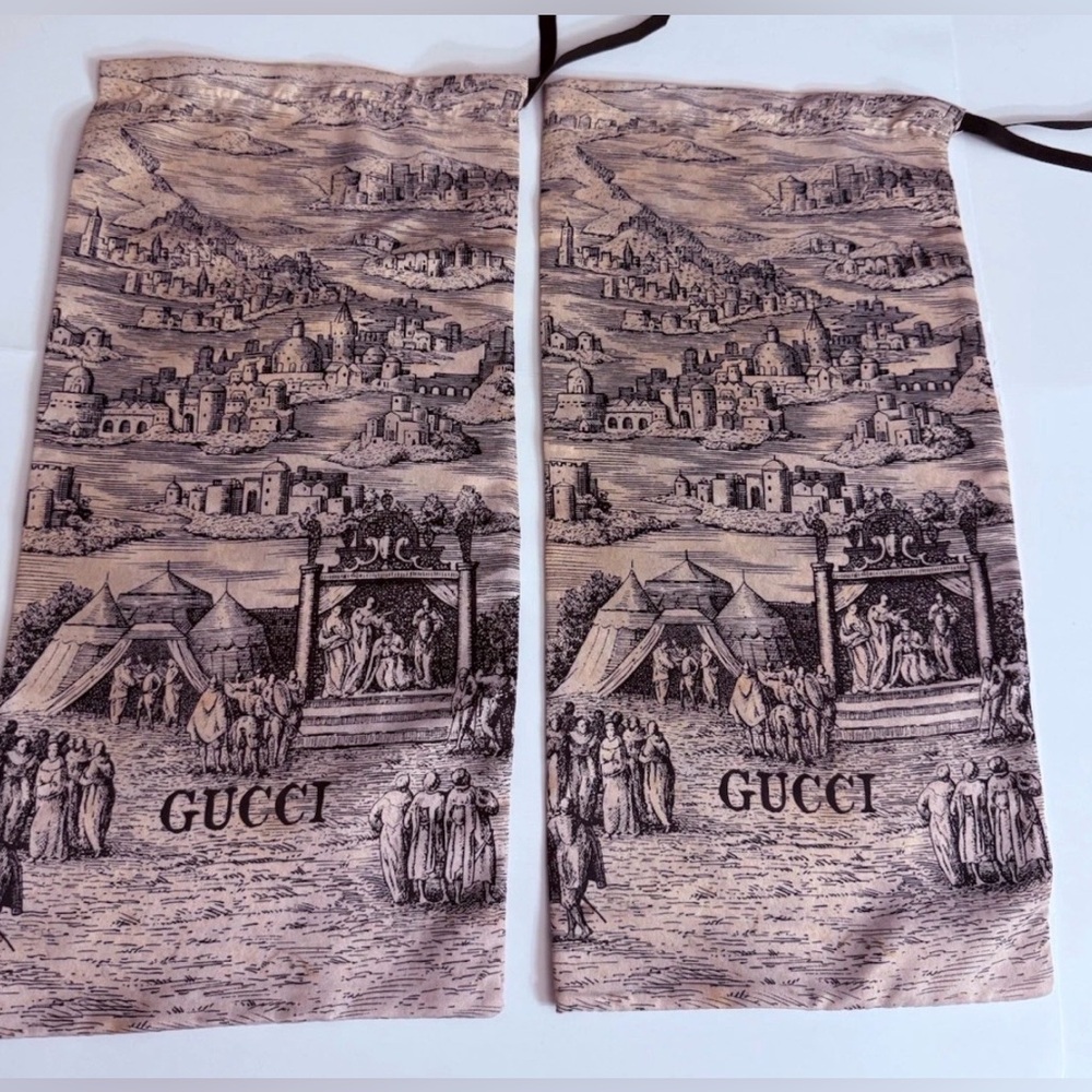 Gucci Dust Bag Set Of 2 authentic new